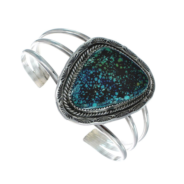 Sterling Silver Turquoise Navajo Cuff Bracelet JX130332